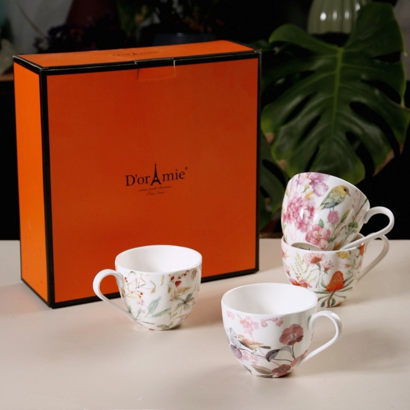Xbloom Coffee Tea - مجموعة من 4 قطع، أكواب قهوة،