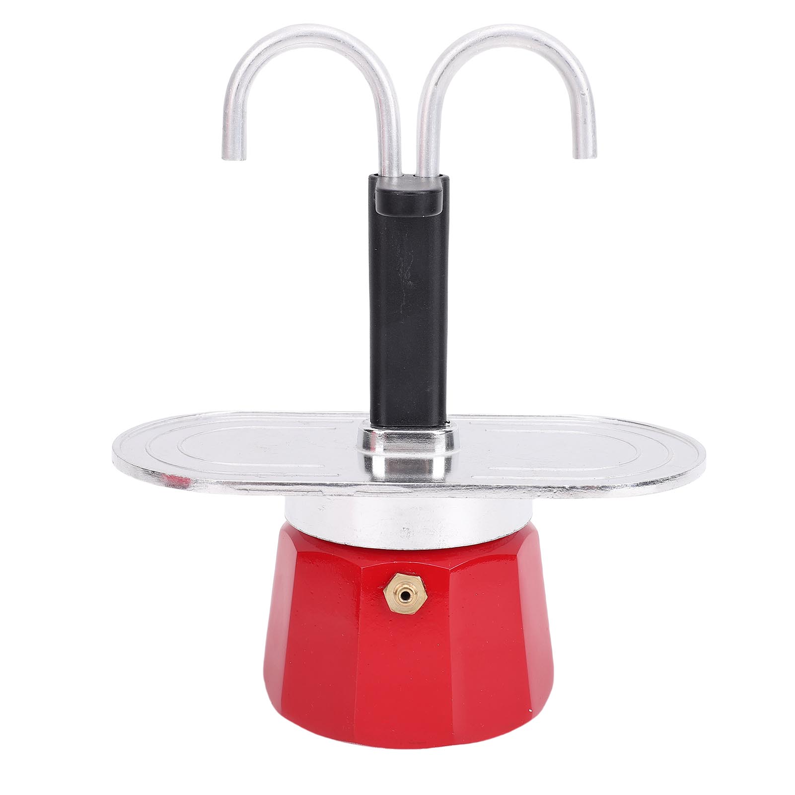 Moka Pot Stove - وعاء قهوة مزدوج سعة كوبين، وعاء