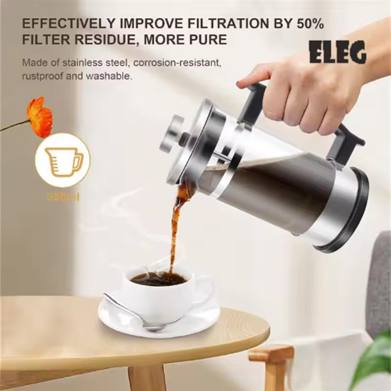 إبريق قهوة فرنسي مع فلتر، مصنو - مراجعة Moka Pot Stove وسعره